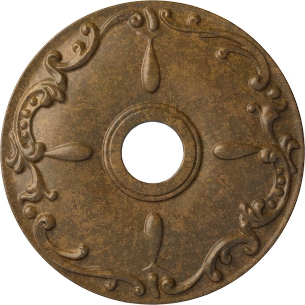 Ekena Millwork Kent Ceiling Medallion (Fits Canopies up to 5"), 18"OD x 3 1/2"ID x 1 1/4"P, Rubbed Bronze CM18KERZS - main